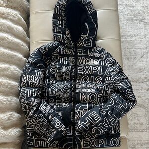 The North Face Bold Lettering Black and White Jacket